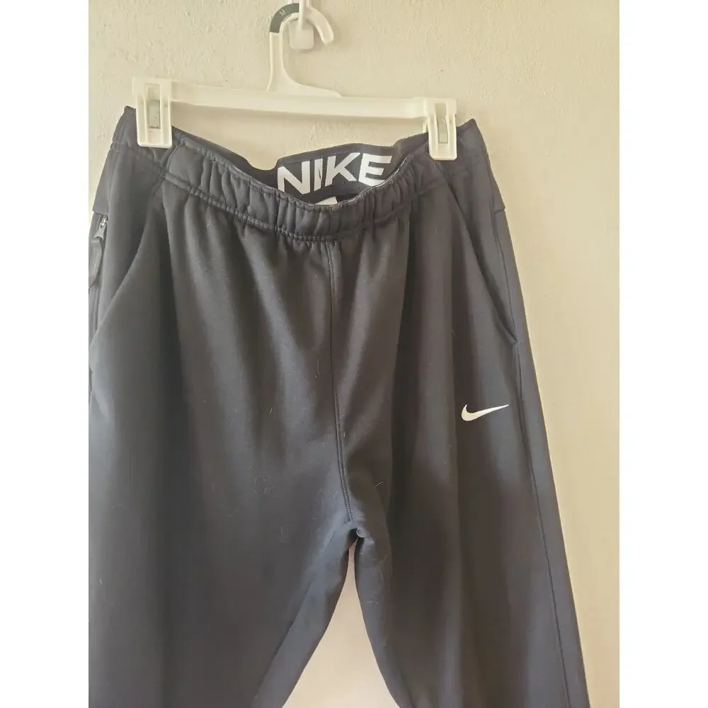 Nike Black Therma-Fit Retro Tech Sportswear Baggy Hem Track Sweatpants Large